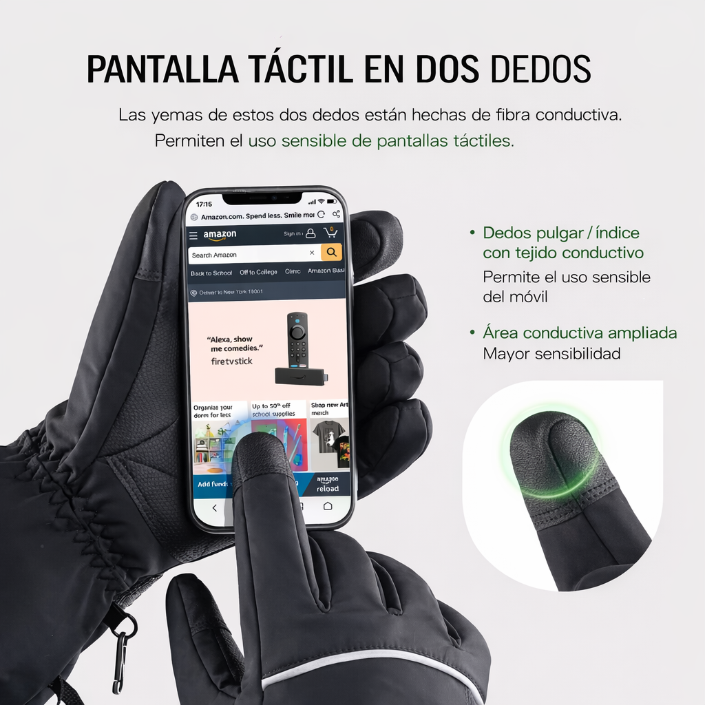 Gloves with integrated heating