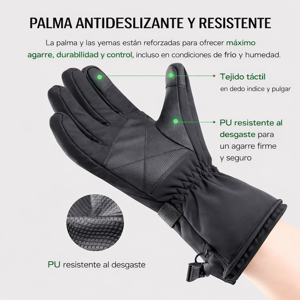 Gloves with integrated heating